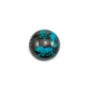 Cabochon chryscolle,en forme de rond 12mm x 1pc