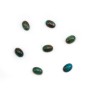 Cabochon chrysocolle,en forme de ovale 4x6mm x 2pcs