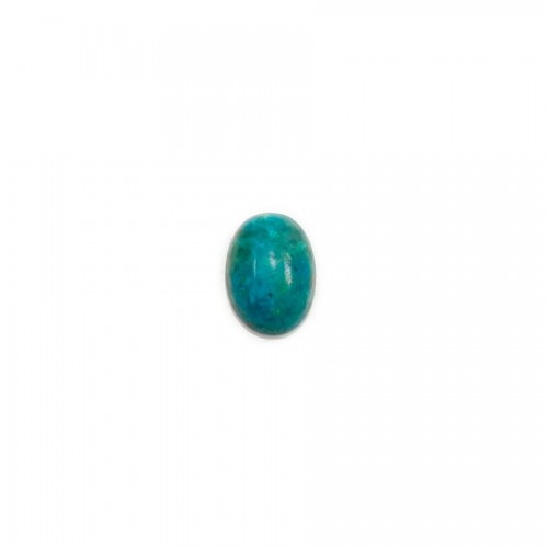Cabochon chrysocolle,en forme de ovale 5x7mm x 1pc