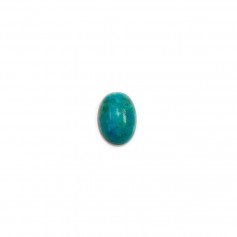 Cabochon chrysocolle,en forme de ovale 5x7mm x 1pc