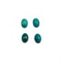 Cabochon chrysocolle,en forme de ovale 5x7mm x 1pc