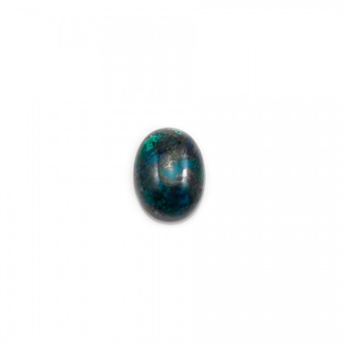 Cabochon chrysocolle,en forme de ovale 6x8mm x 1pc