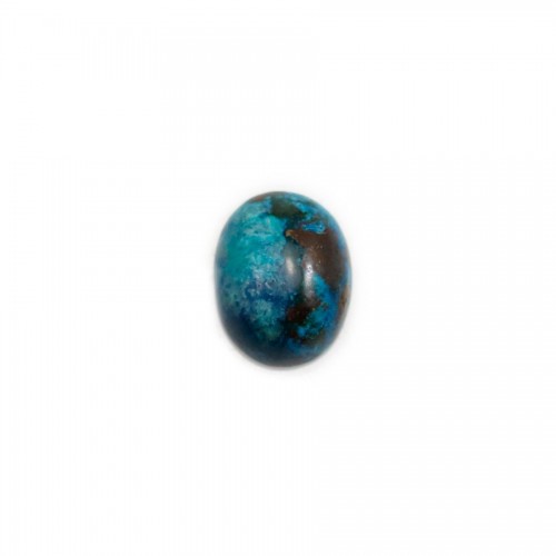 Cabochon chrysocolle,en forme de ovale 7x9mm x 1pc