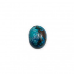 Cabochon chrysocolle,en forme de ovale 7x9mm x 1pc