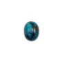Cabochon chrysocolle,en forme de ovale 7x9mm x 1pc