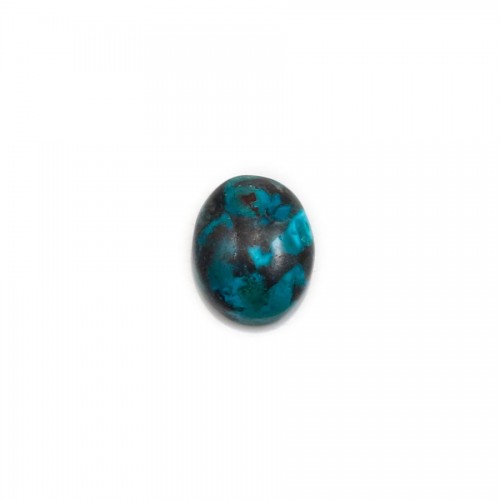 Cabochon chrysocolle,en forme de ovale 8x10mm x 1pc