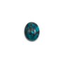 Cabochon chrysocolle,en forme de ovale 8x10mm x 1pc