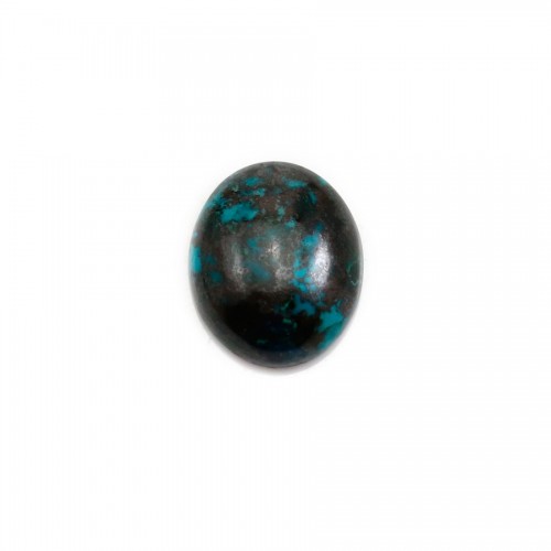 Cabochon chrysocolle,en forme de ovale 10x12mm x 1pc