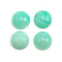 Cabochon de chrysoprase,de forme ronde,13mm x 1pc