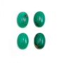 Cabochon de chrysoprase,de forme ovale,10x14mm x 1pc