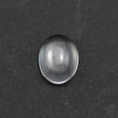 Cabochon cristal de roche ovale 10x12mm x 2pcs