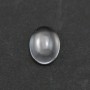 Cabochon cristal de roche oval 10x12mm x 2pcs