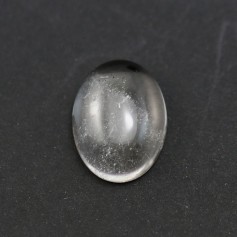 Cabochon cristal de roche oval 12x16mm x 1pc