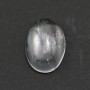 Cabochon cristal de roche oval 13x18mm x 1pc