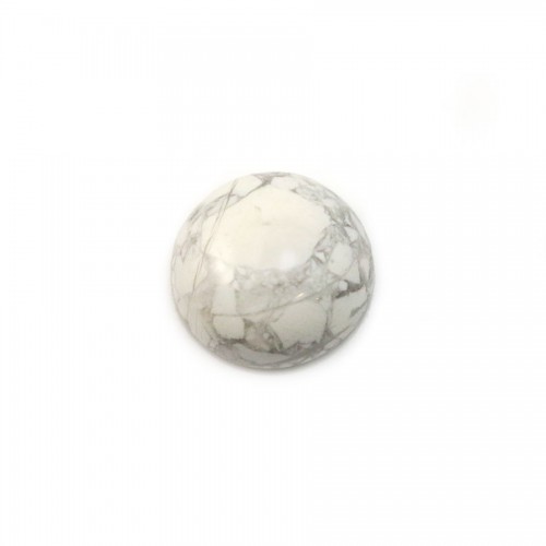 Cabochon howlite round 4mm x 5pcs