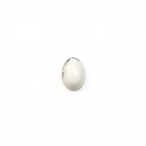 Cabochon howlite ovale 5x7mm x 4pcs