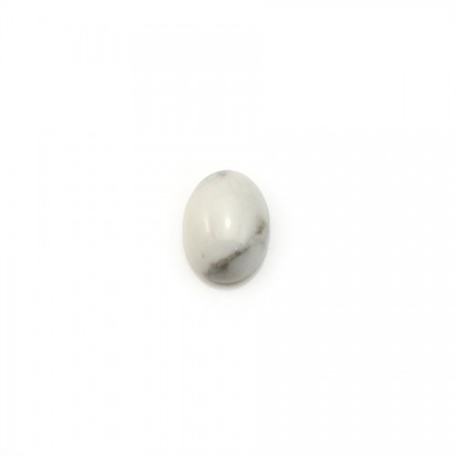 Cabochon howlite oval 7x9mm x 4pcs