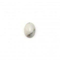 Cabochon howlite ovale 6x8mm x 4pcs
