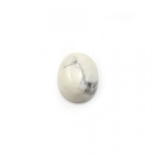 Cabochon howlite ovale 8x10mm x 2pcs