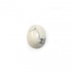 Cabochon howlite ovale 8x10mm x 2pcs