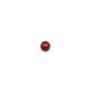 Cabochon de jaspe rouge, de forme ronde, 3mm x 4pcs