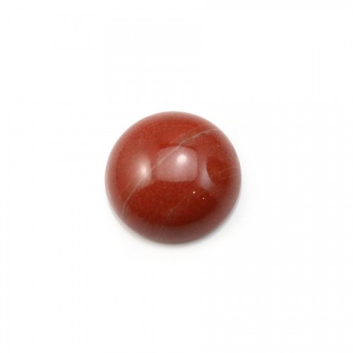 Cabochon de jaspe rouge, de forme ronde, 12mm x 2pcs