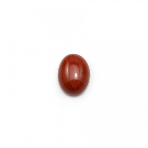 Red jasper cabochon, in oval shape, 6 * 8mm x 4 pcs