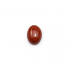 Cabochon de jaspe rouge, de forme ovale, 6 * 8mm x 4pcs