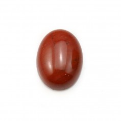 Cabochon de jaspe rouge, de forme ovale, 12 * 16mm x 2pcs