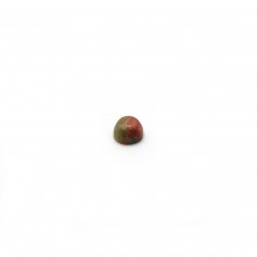Cabochon d'unakite, de forme ronde, 3mm x 4pcs