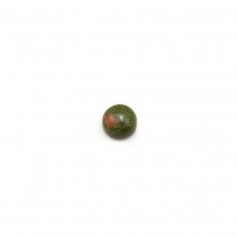Cabochon d'unakite, de forme ronde, 4mm x 4pcs