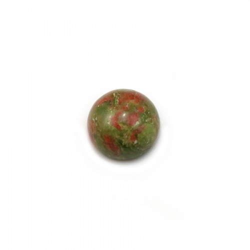 Cabochon d'unakite, de forme ronde, 8mm x 4pcs