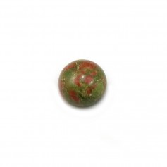 Cabochon d'unakite, de forme ronde, 8mm x 4pcs