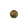 Cabochon d'unakite, de forme ronde, 8mm x 4pcs