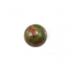 Cabochon d'unakite, de forme ronde, 10mm x 4pcs