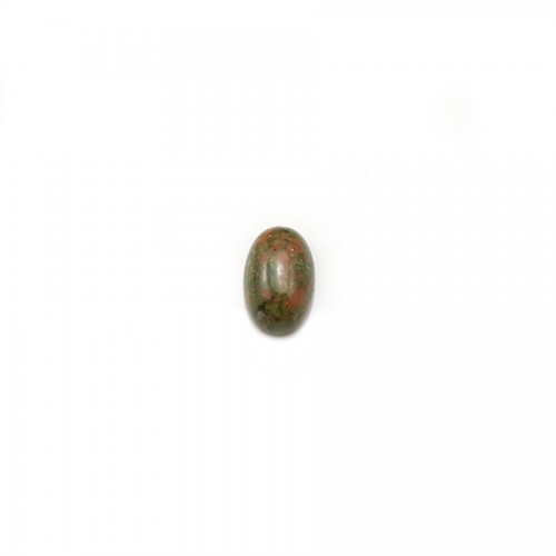 Cabochon d'unakite, de forme oval, 4x6mm x 4pcs