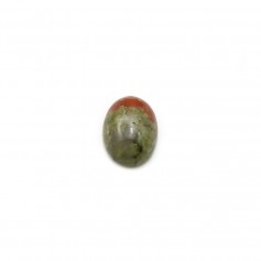 Cabochon d'unakite, de forme oval, 6x8mm x 4pcs