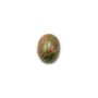 Cabochon d'unakite, de forme oval, 7x9mm x 4pcs