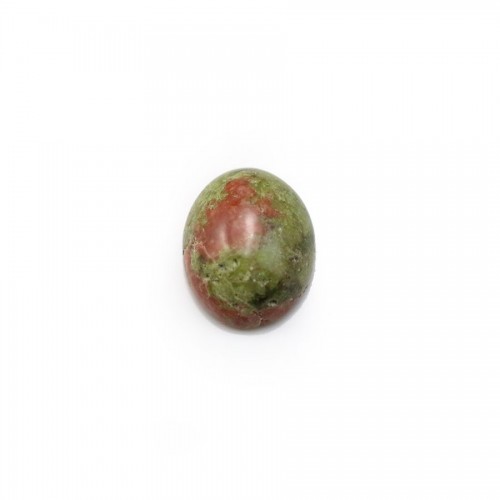 Cabochon d'unakite, de forme oval, 8x10mm x 4pcs