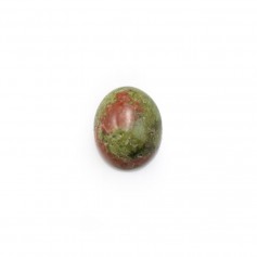 Cabochon d'unakite, de forme oval, 8x10mm x 4pcs