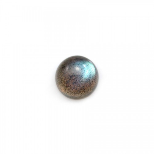Cabochon de labradorite, de forme ronde 9mm x 1pc