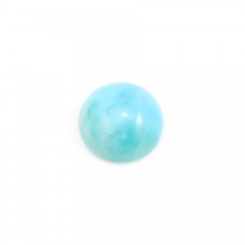 Cabochon de larimar, de forme ronde, 2mm x 4pcs