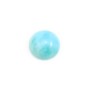 Cabochon de larimar, de forme ronde, 12mm x 1pc