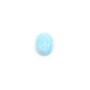 Cabochon de larimar, de forme ovale, 6x8mm x 1pc