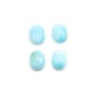 Cabochon de larimar, de forme ovale, 6x8mm x 1pc