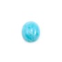 Cabochon de larimar, de forme ovale, 10x12mm x 1pc