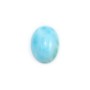 Cabochon de larimar, de forme ovale, 10x14mm x 1pc