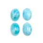 Cabochon de larimar, de forme ovale, 10x14mm x 1pc