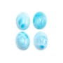 Cabochon de larimar, de forme ovale, 12x16mm x 1pc