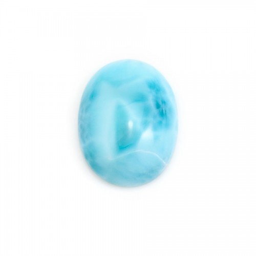 Cabochon de larimar, de forme ovale, 3x5mm x 4pcs